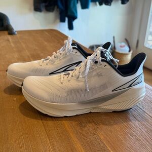 Altra White and Black Athletic Shoes